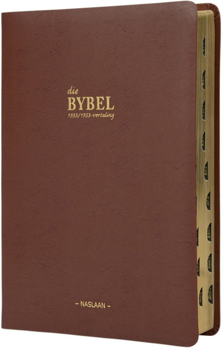 Afrikaanse Bybel (1933 / 1953) Duimgrepe Grootdruk (Kunsleer)