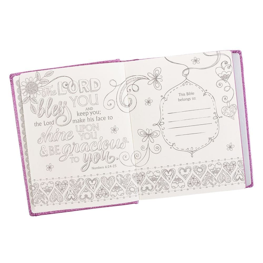 My Creative Bible Purple Glitter Hardcover