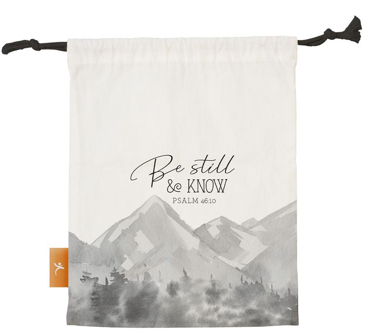 Be Still And Know (Large Drawstring Bag)