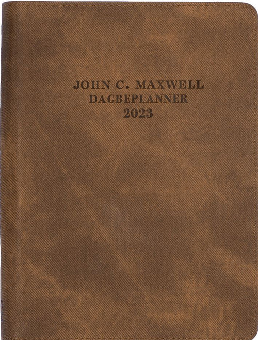 Dagbeplanner 2023 John C. Maxwell Met Ritssluiter (Bruin) (Kunsleer)