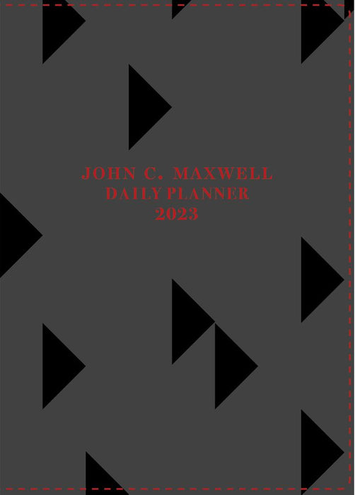 Daily Planner 2023 John C. Maxwell Triangle with Zip (Black) (Imitation Leather)