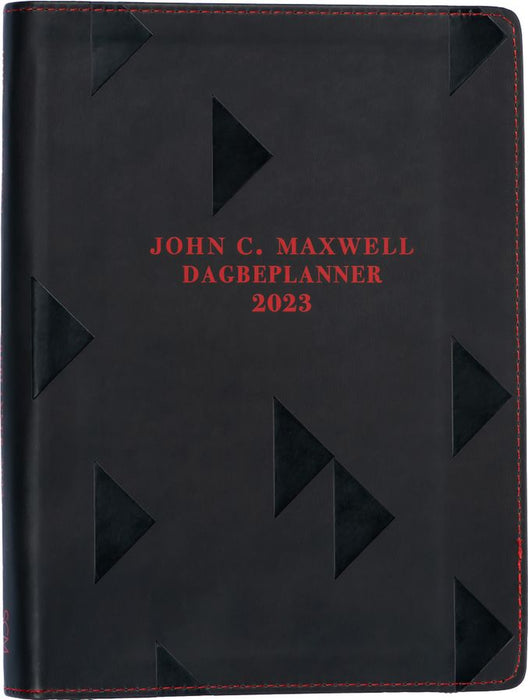 Dagbeplanner 2023 John C. Maxwell Driehoek Met Ritssluiter (Swart) (Kunsleer)