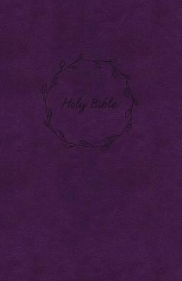 NKJV Value Large Print Thinline Bible: Purple, Red Letter (Imitation Leather)