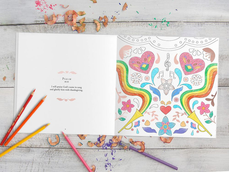 Color and Praise: A Biblical Coloring Book for Rejoicing and Reflection