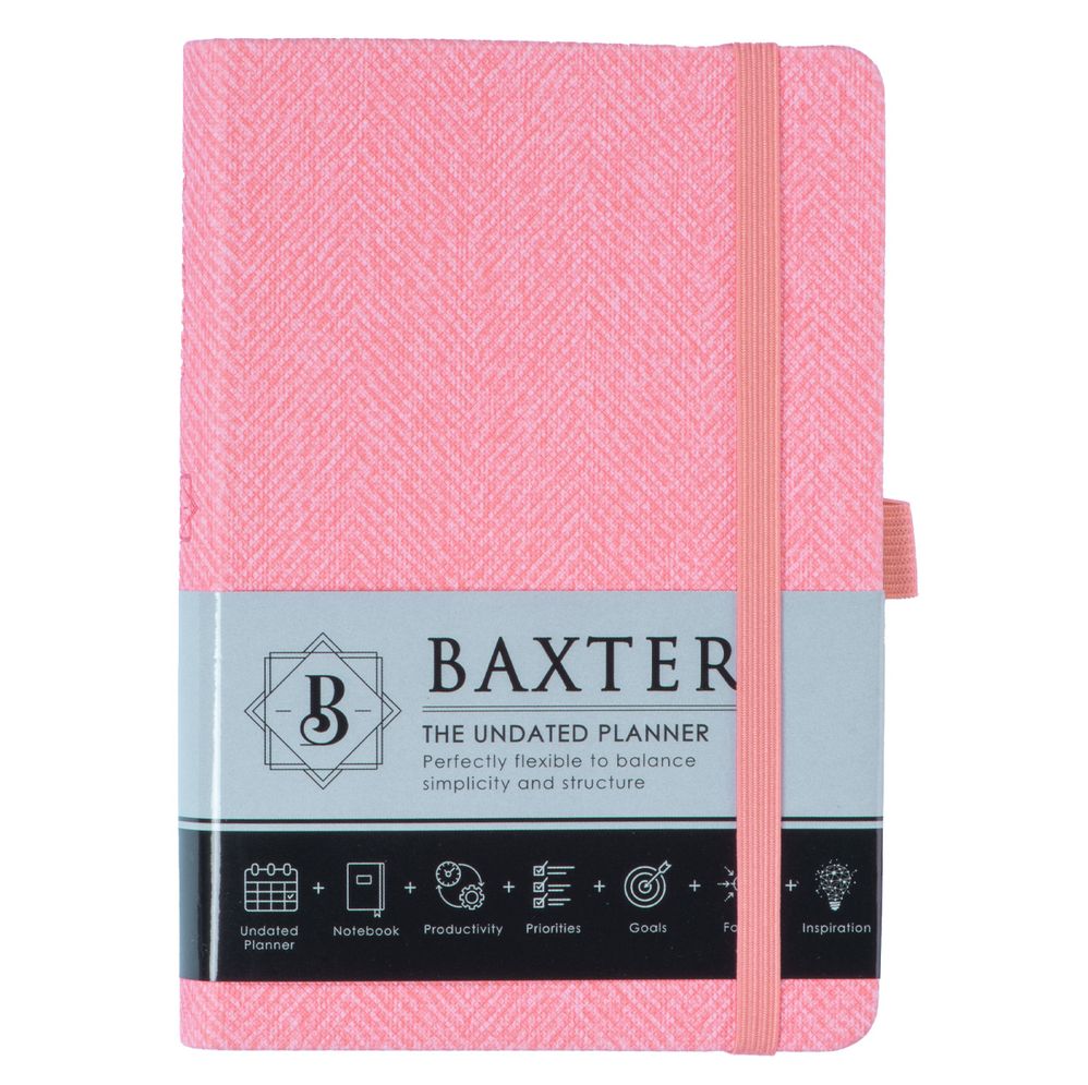 Baxter Undated Planner Pocket Edition Pink (Flexcover)