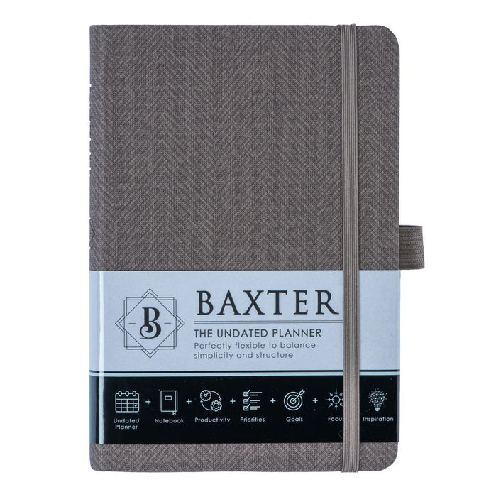 Baxter Undated Planner Pocket Edition (Brown) (Durable Synthetic Fibre Flexcover)