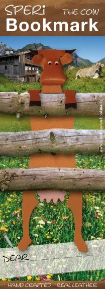 Speri the Cow Bookmark (Brown)