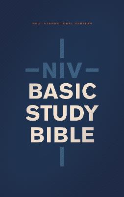 NIV, Basic Study Bible, Economy Edition, Paperback, Blue, Red Letter