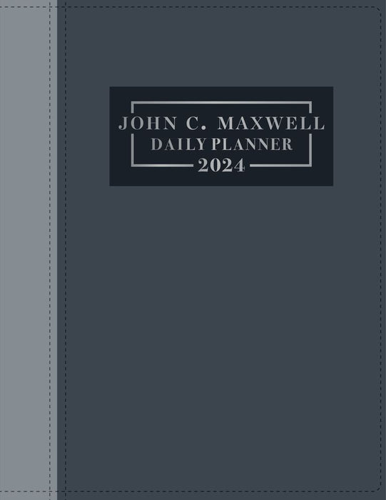 Daily Planner 2024 John C. Maxwell Executive (Grey) (Imitation Leather)