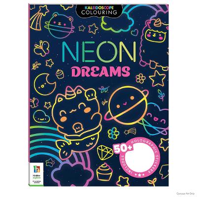 Kaleidoscope Sticker Colouring Neon Dreams