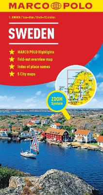 Sweden Marco Polo Map (Paperback)