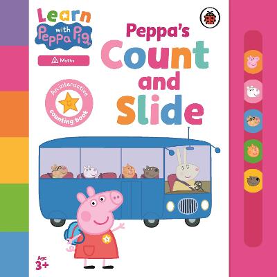 Learn with Peppa: Peppa's Count and Slide (Board Book) (Paperback)