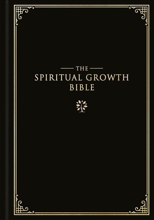 NLT The Spiritual Growth Bible (Black) (Hardcover)