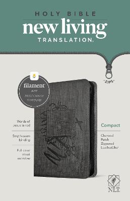 NLT Compact Zipper Bible, Filament Enabled Edition, Charcoal (Imitation Leather) (Paperback)